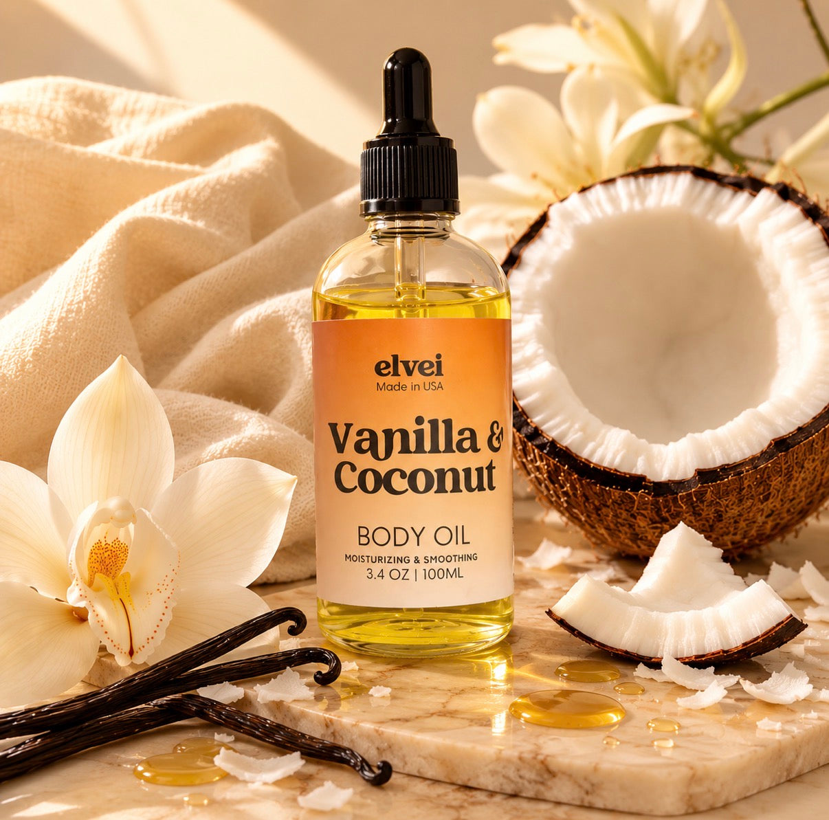 Vanilla & Coconut Body Oil
